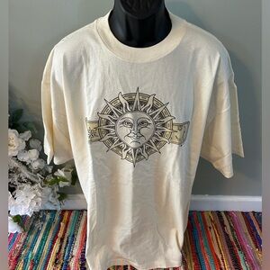1999 Big Sun Graphic Tee Shirt Yoga Spiritual Divine 90s Vintage XXL